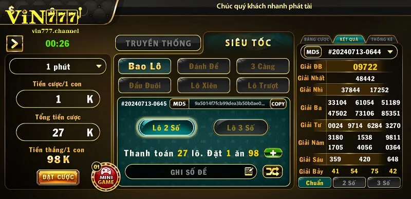 Hướng dẫn cách đăng ký tài khoản Vin777 để chơi Lô đề siêu tốc